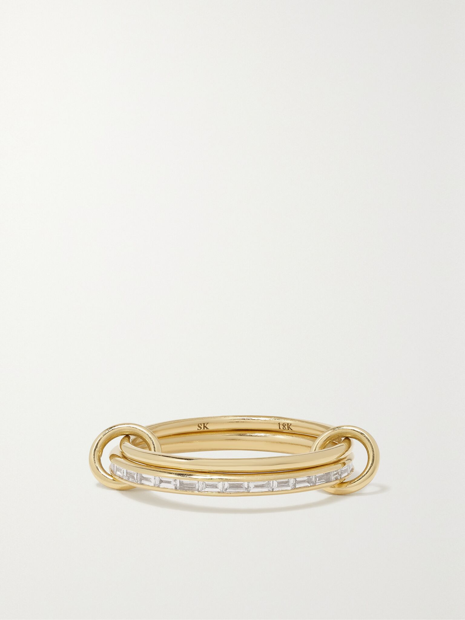 Callisto set of two 18-karat gold diamond rings Gold - 1