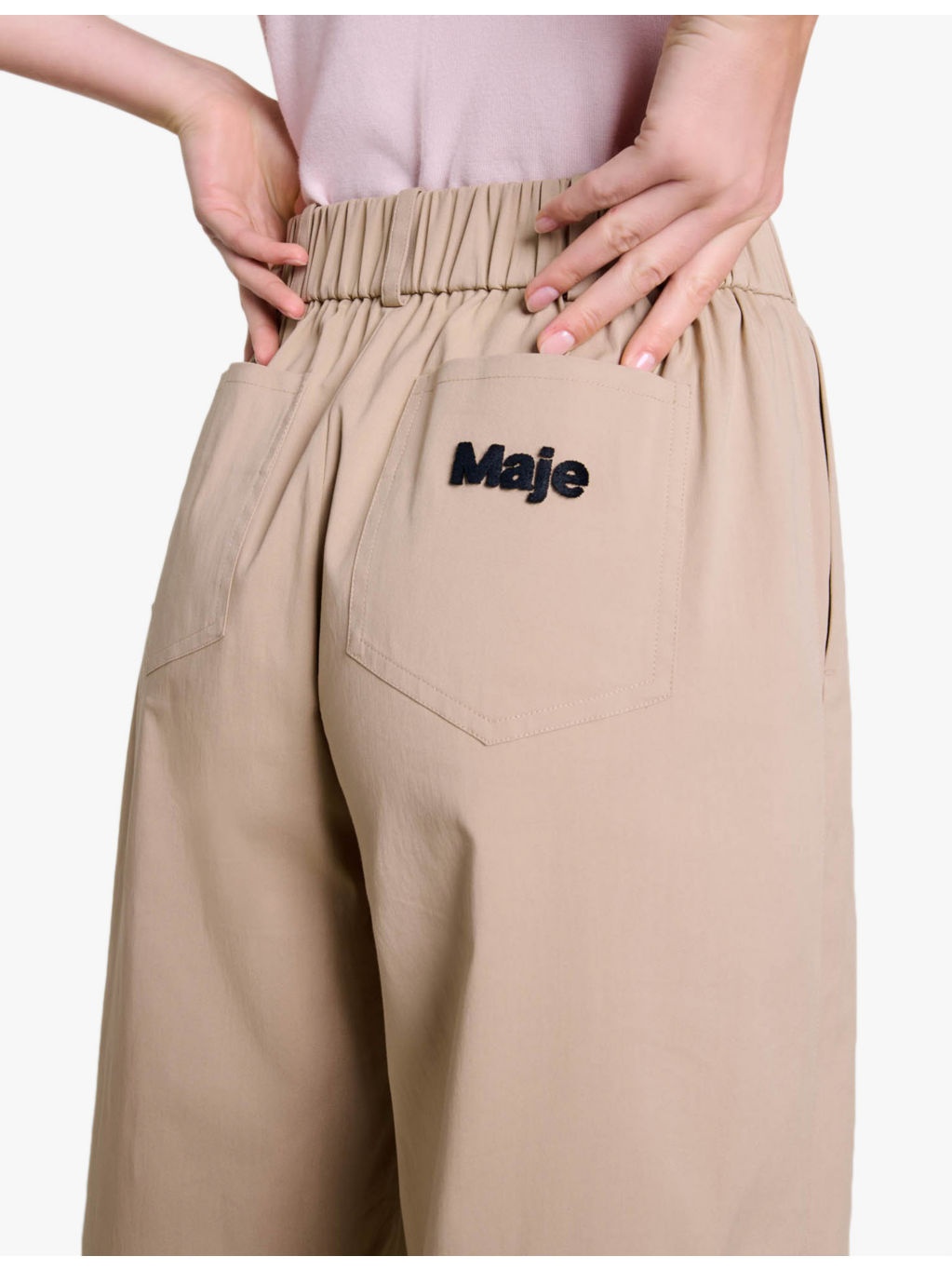 Buckle-embellished logo-embroidered stretch-cotton trousers - 6