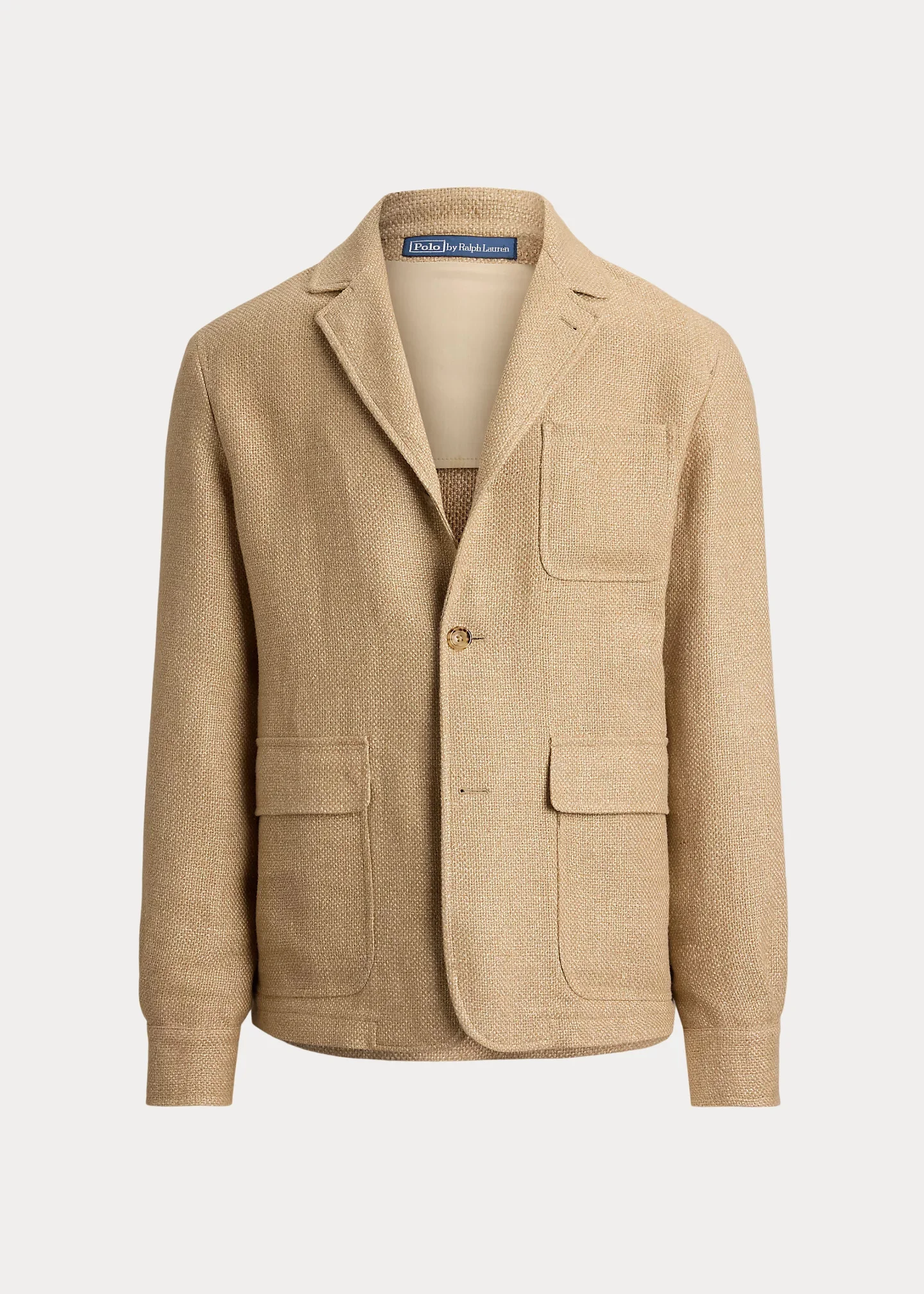 Tailored Fit Linen Hopsack Jacket - 1