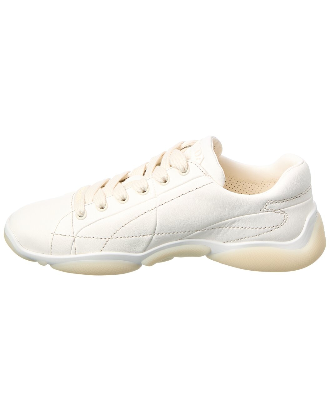 Prada Logo Leather Sneaker - 2