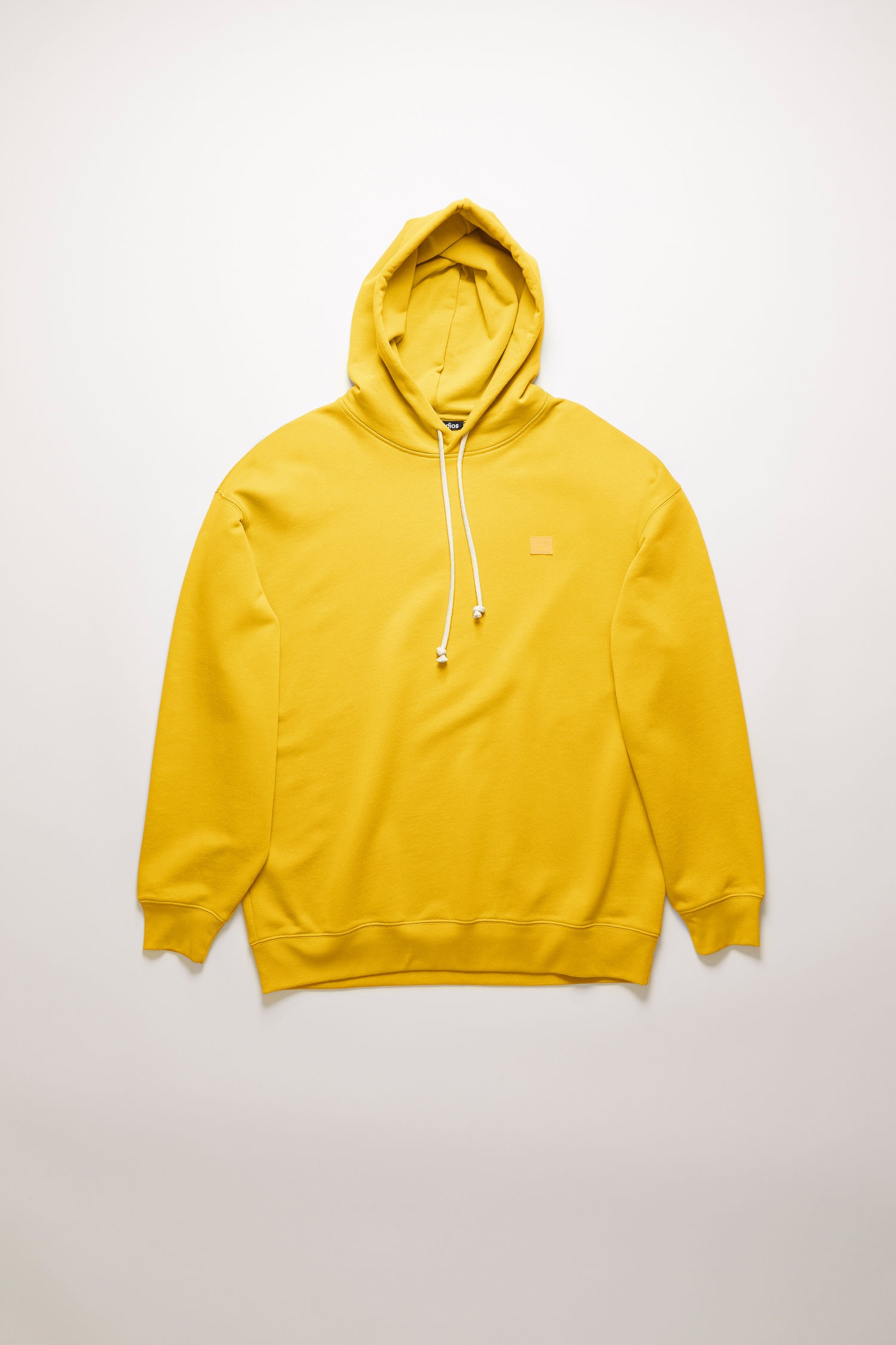 Oversized hooded sweatshirt honey yellow - 1