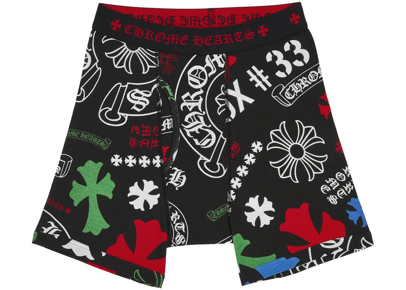 Chrome Hearts Classic Rib Boxer Brief Black/Multicolor - 1