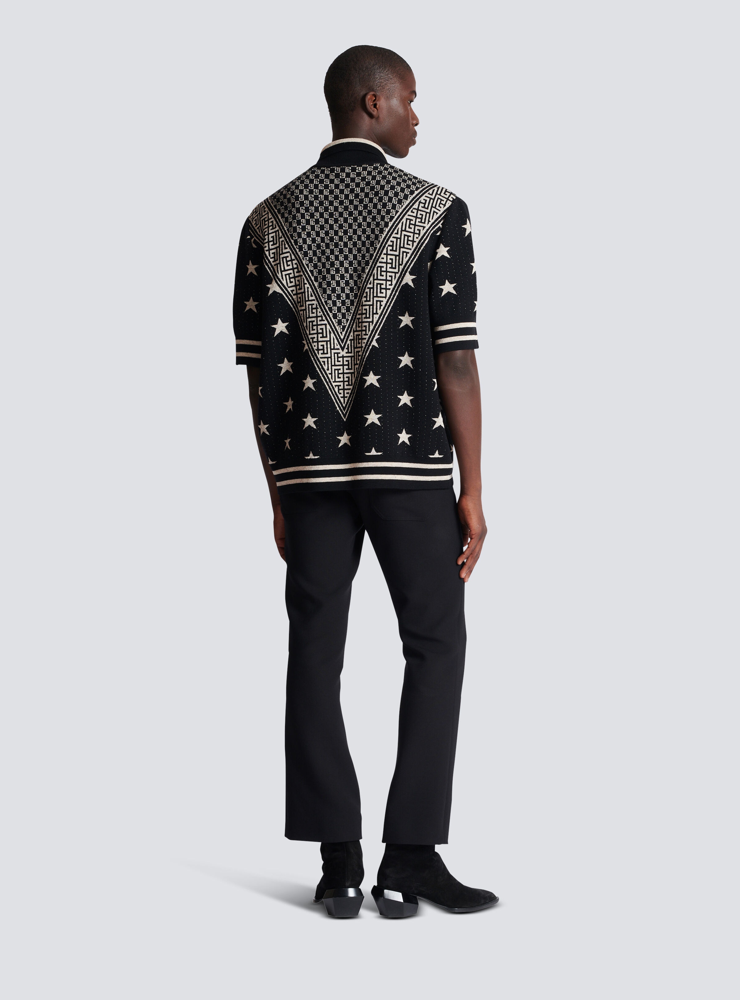 Monogram stars polo shirt - 4