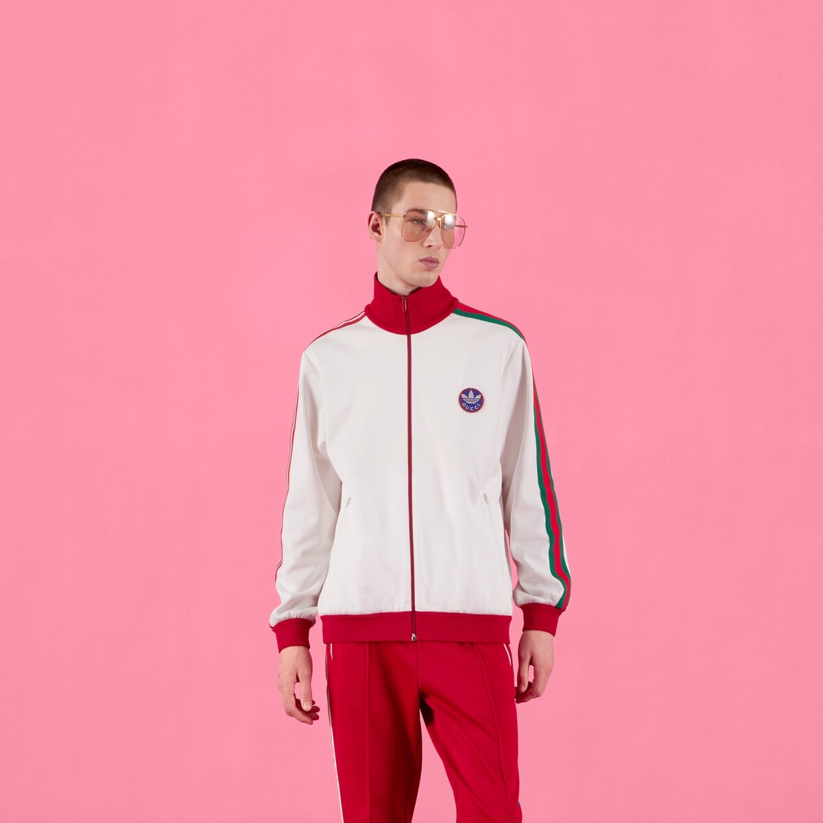 adidas x Gucci cotton jersey jacket - 7