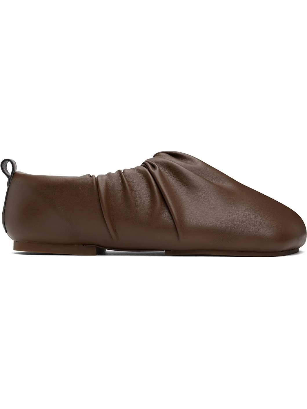 Brown Wrinkle Loafers - 1