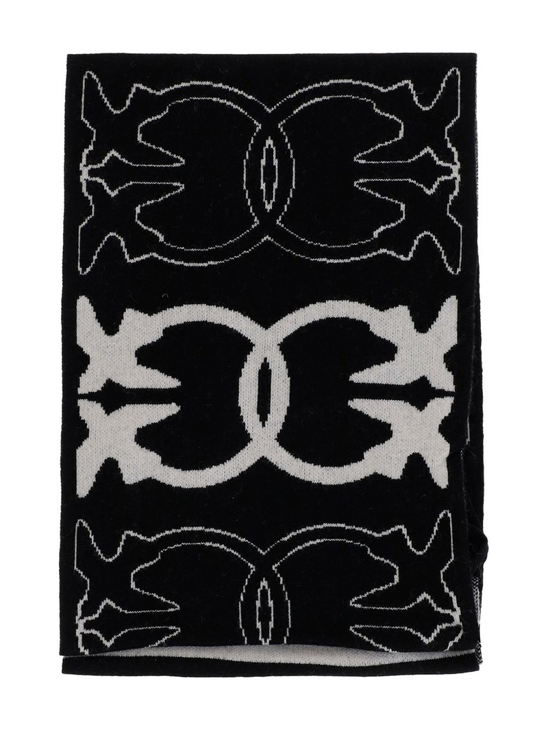 Love Birds fringed scarf 1