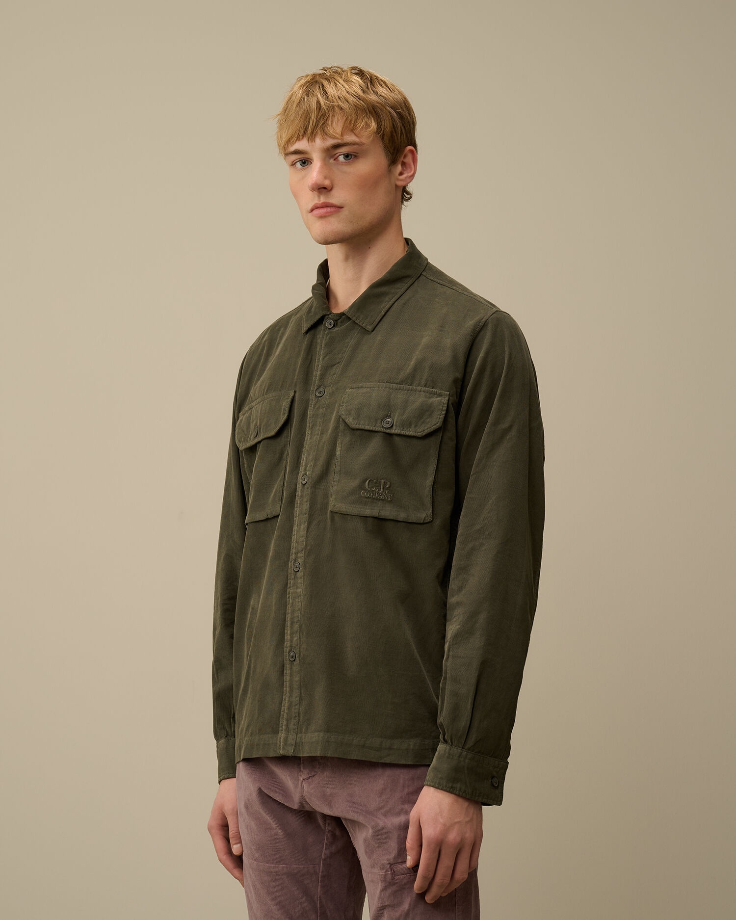 Corduroy Buttoned Overshirt - 2