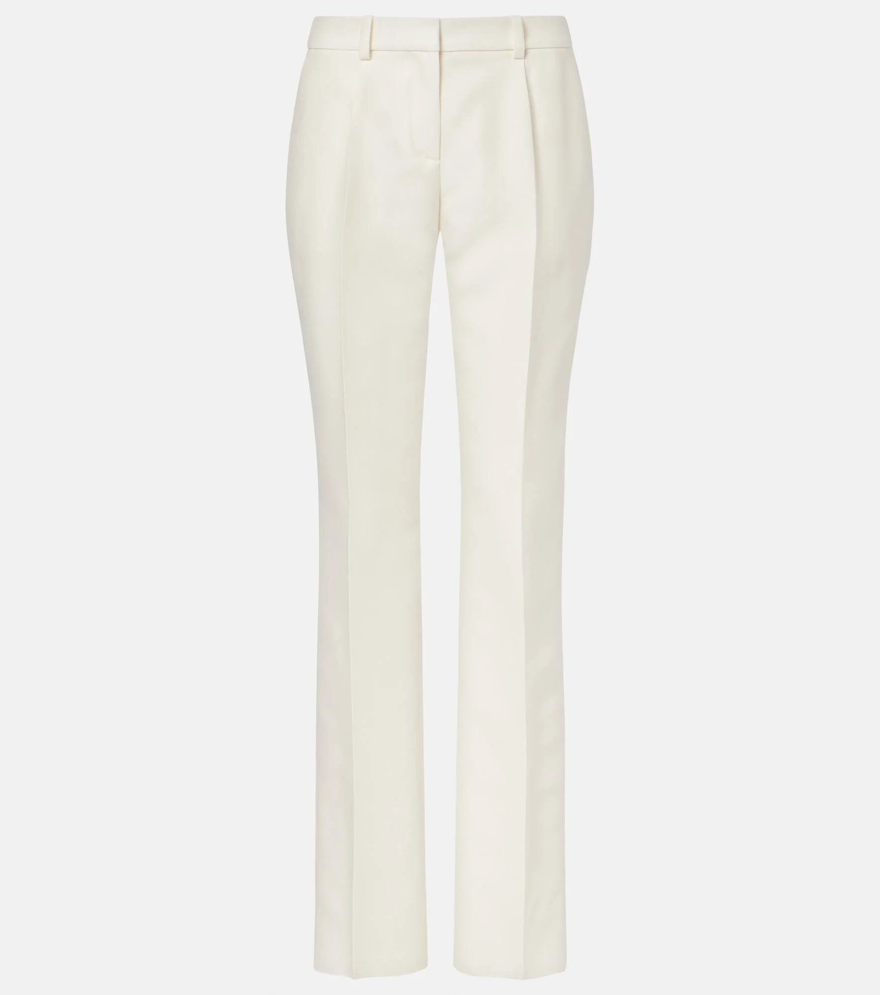 Wool and silk slim pants - 1