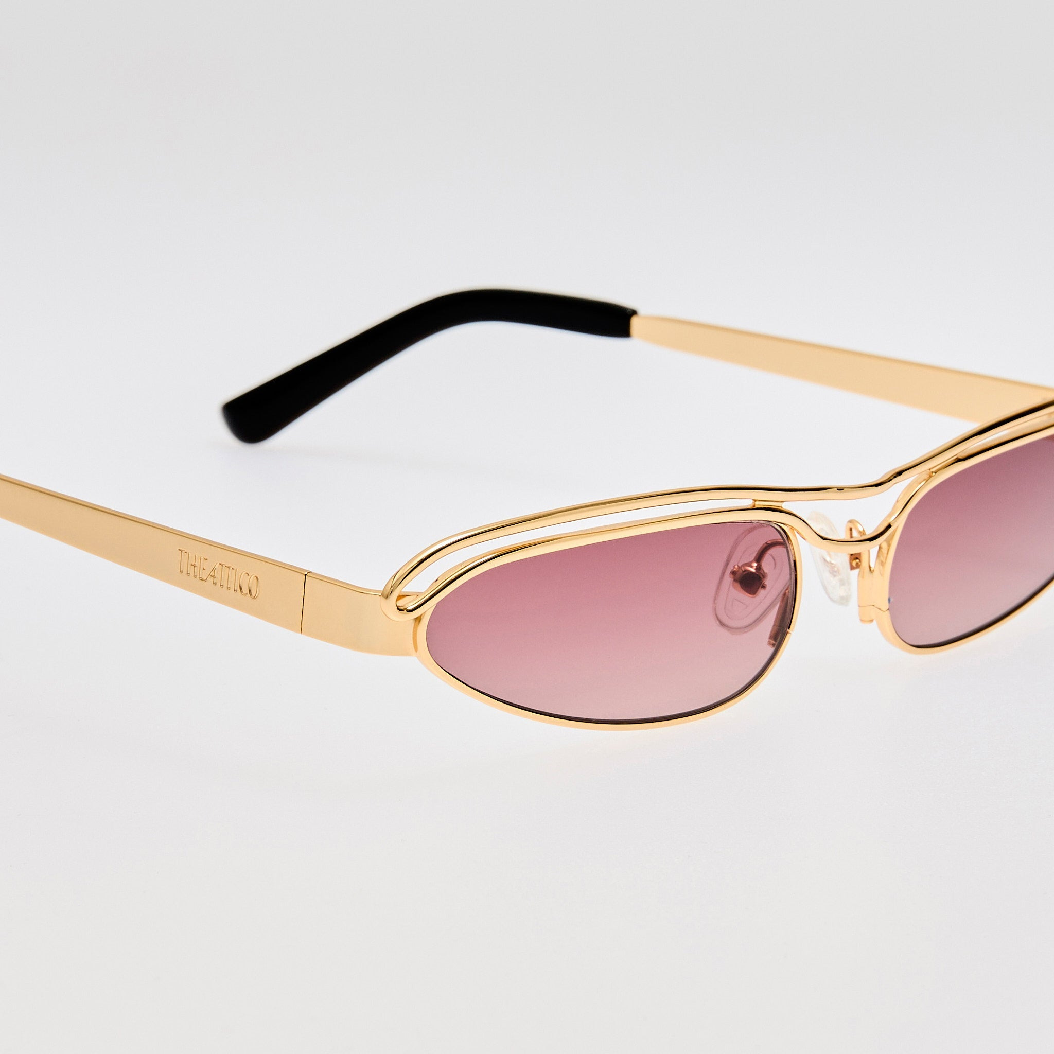 Norma Sunglasses in Gold and Purple - 3