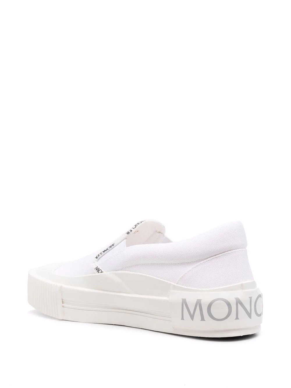 logo trimmed slip-on sneakers - 3