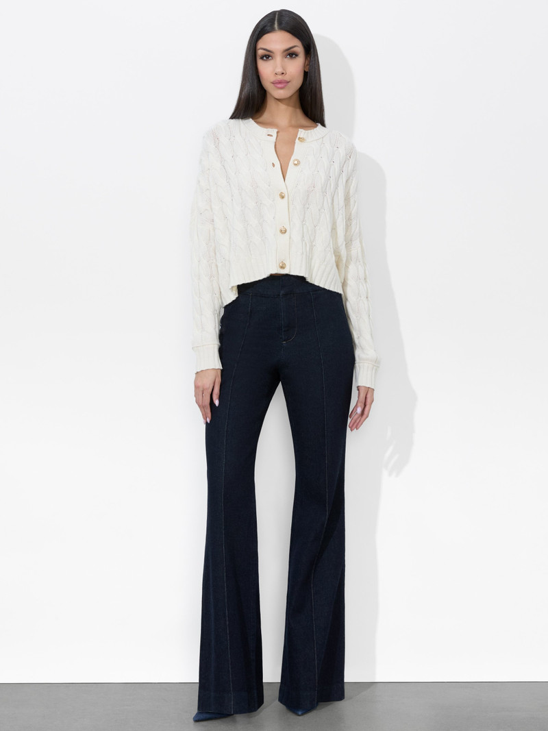 Alice + Olivia CECILIE CABLEKNIT CARDIGAN outlook