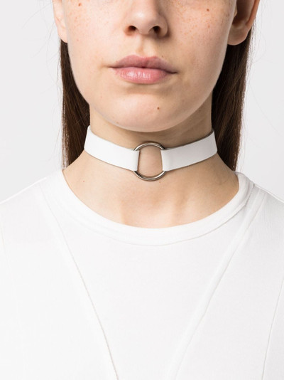 MANOKHI Marla leather choker necklace outlook