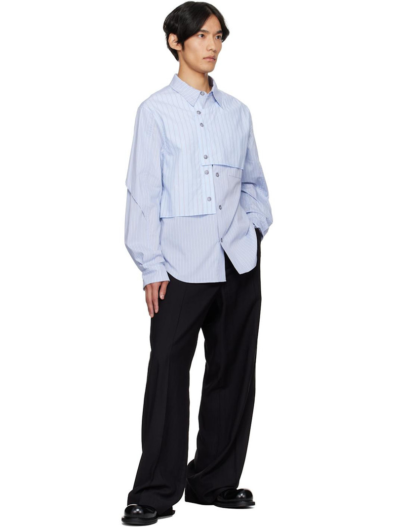 Andersson Bell Blue Stripe Layered Shirt outlook