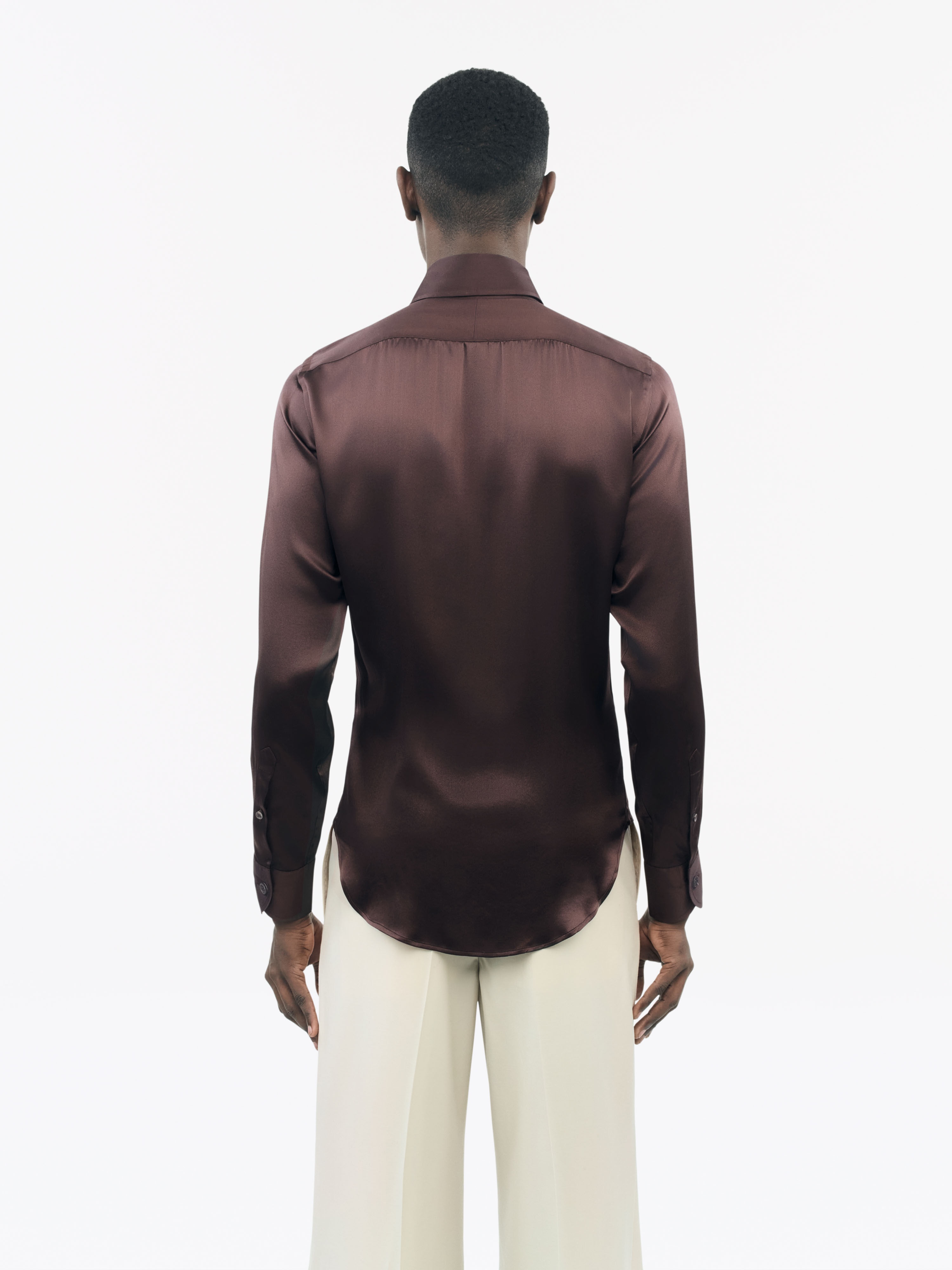 Alain Slim-fit Silk Shirt - 4