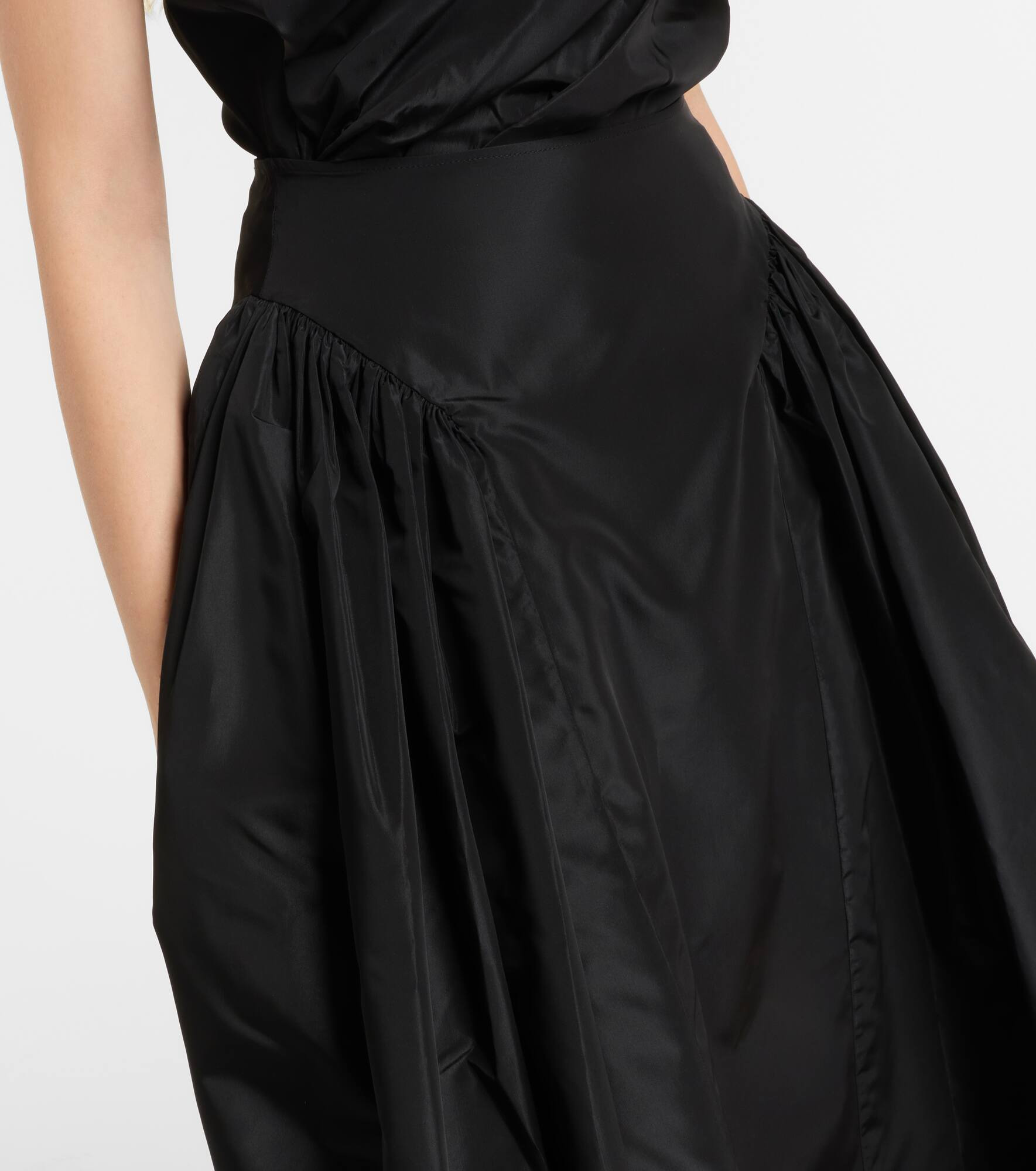Taffeta midi skirt - 4