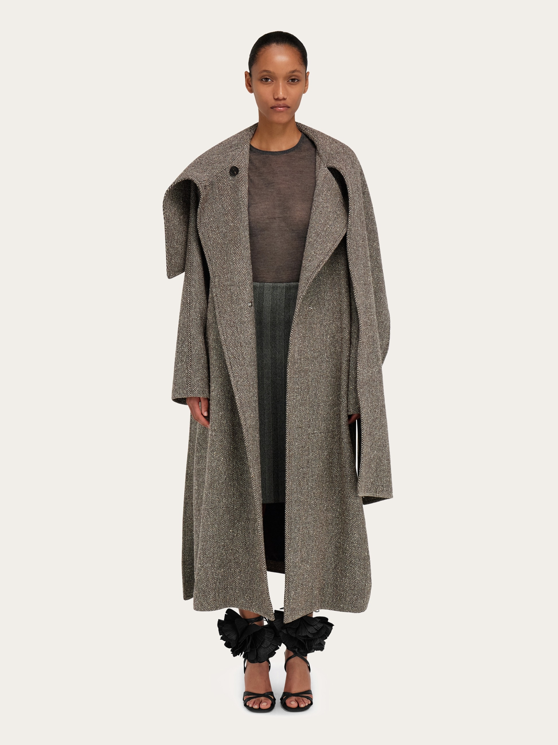 Oversize asymmetrical coat - 6