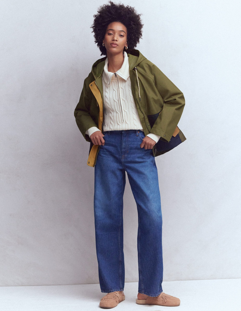Lightweight Rain Mac-Woodland Green, Colourblock 7