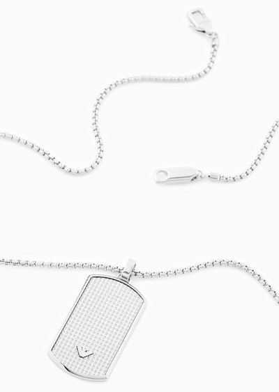 EMPORIO ARMANI Stainless Steel Dog Tag Necklace outlook