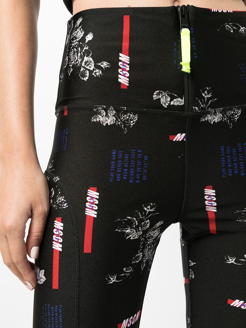 graphic-print cycling shorts - 5