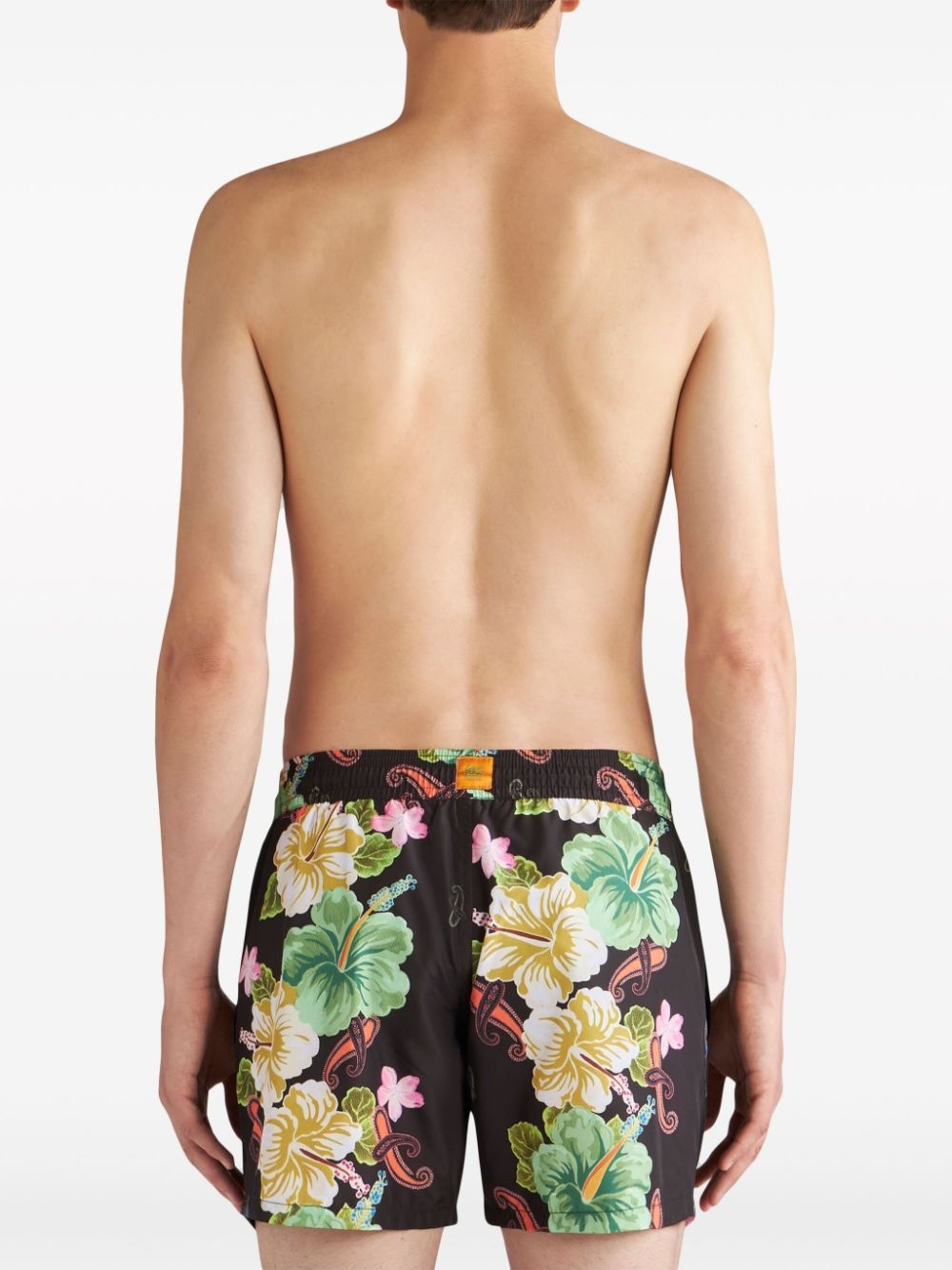 floral-print swim shorts - 4