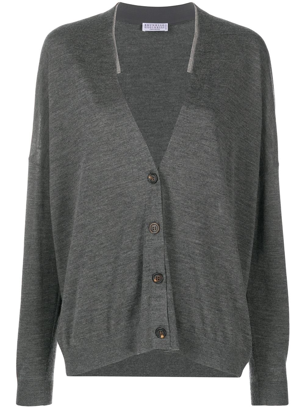 buttoned long-sleeved cardigan  - 1