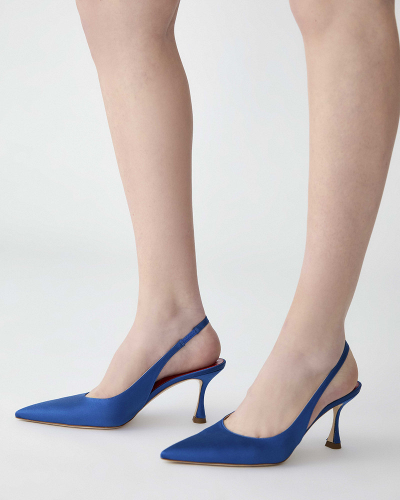 Satin Slingback Heels 3