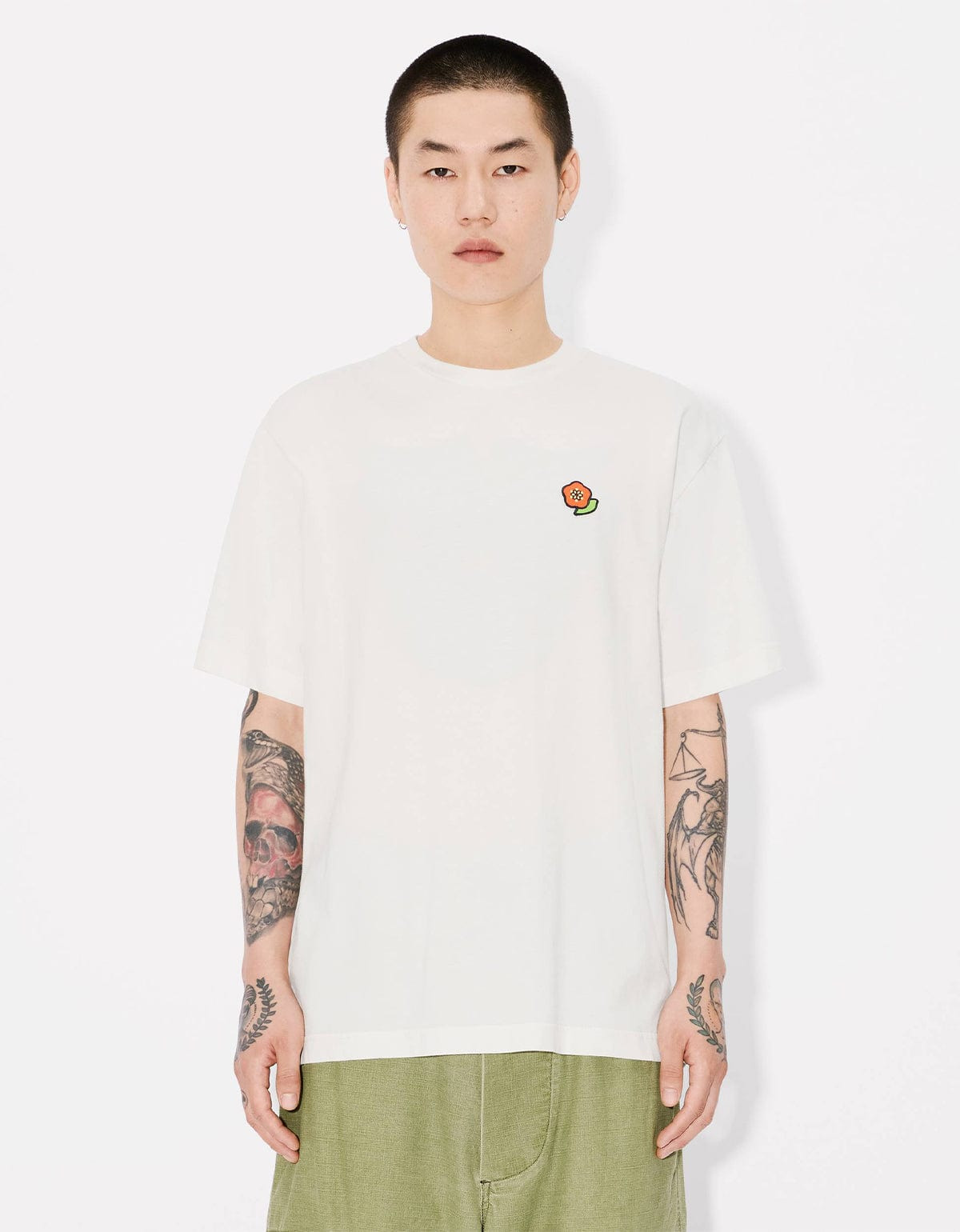 Kenzo Pop Embroidered Off-White T-Shirt - 3