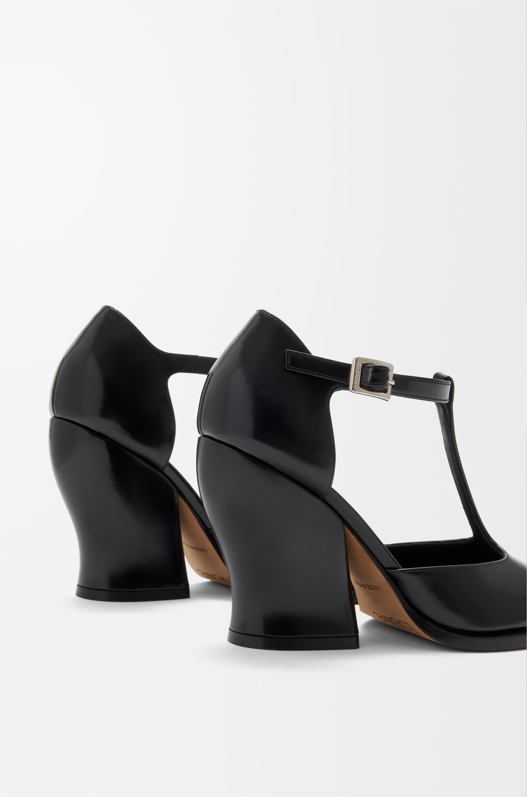Onda T-bar pump in brushed calfskin - 5