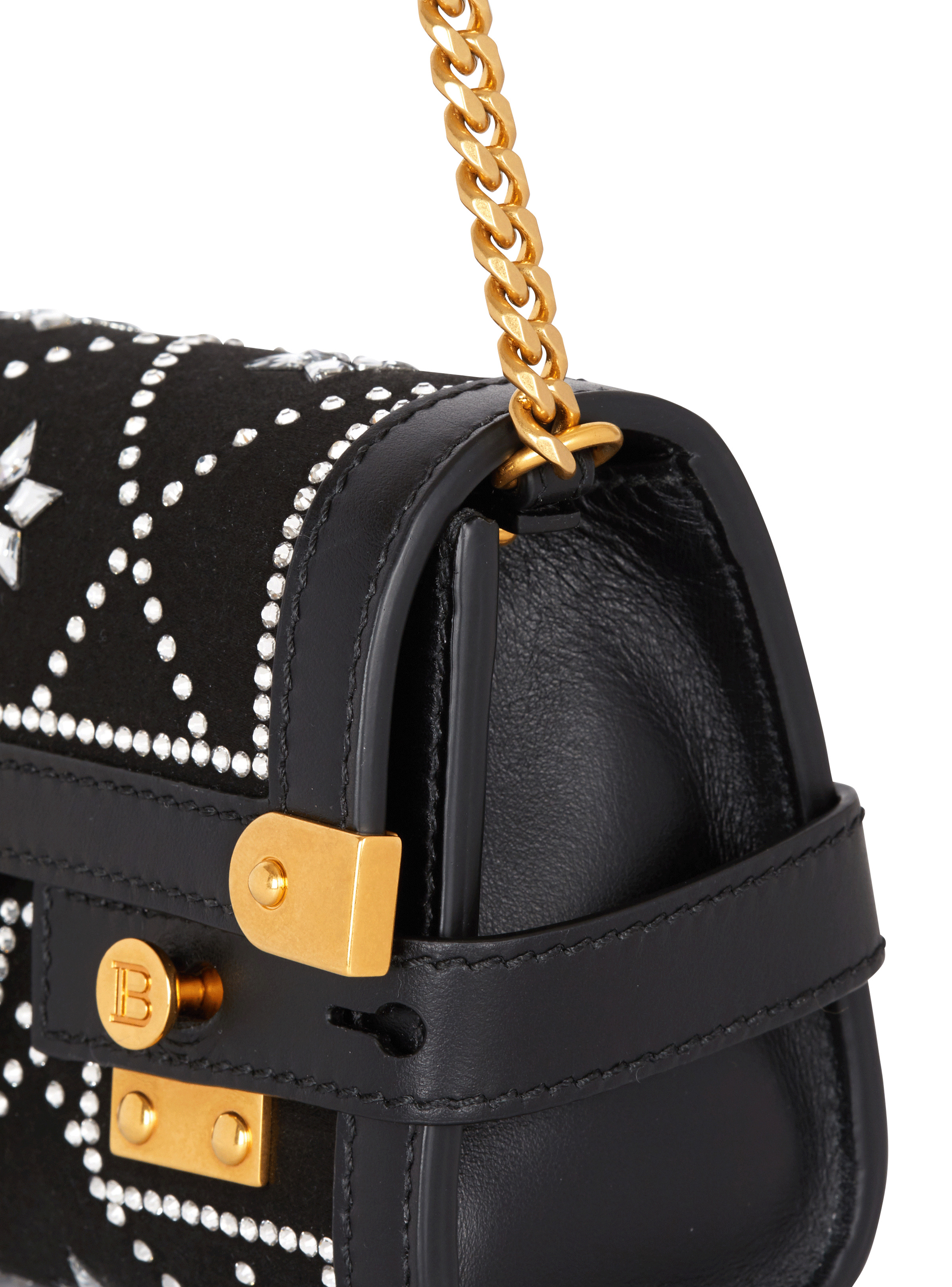 B-Buzz Pouch 23 satin and crystals clutch - 5
