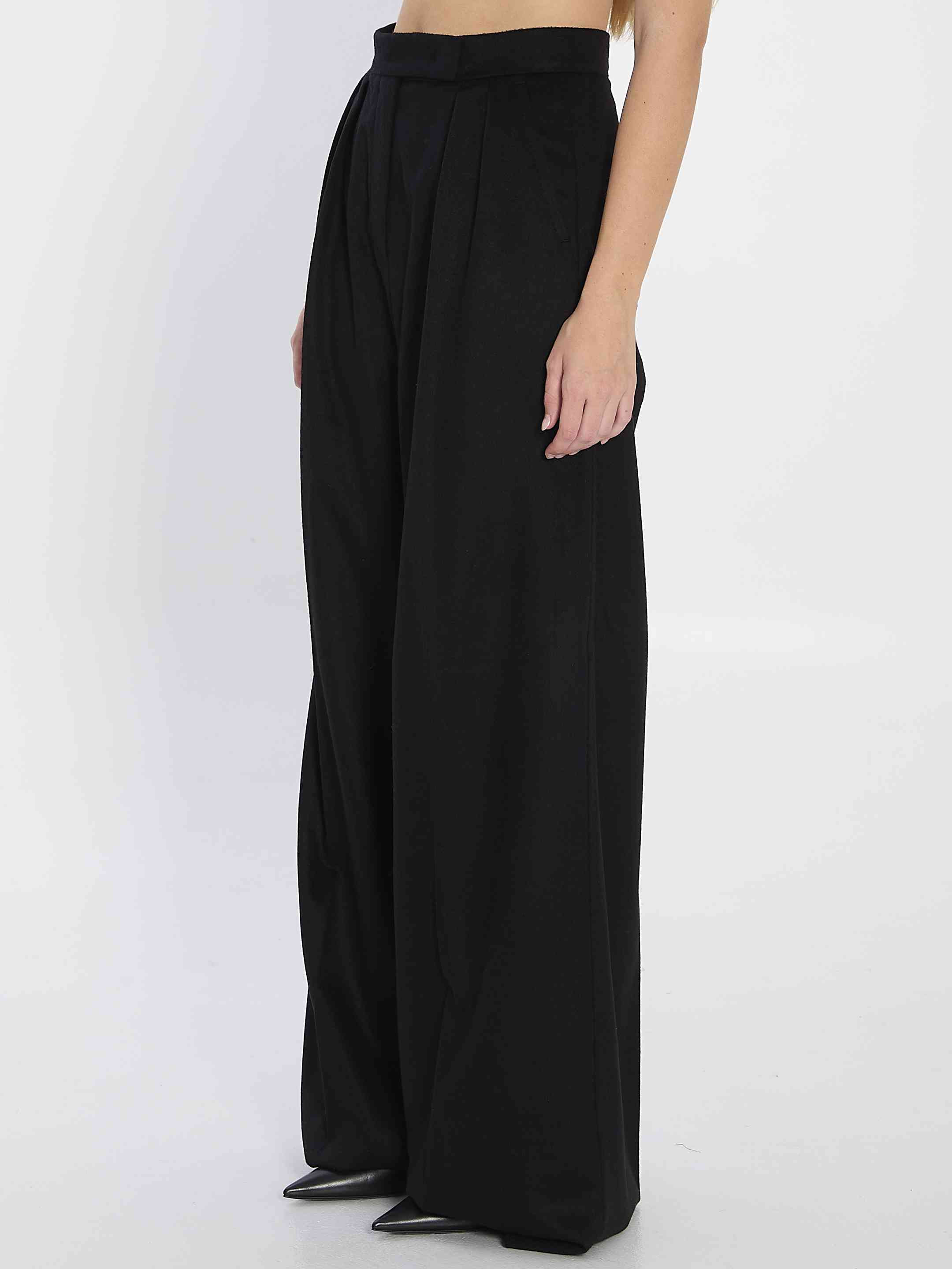 Max Mara Women Camel Flare Trousers - 2