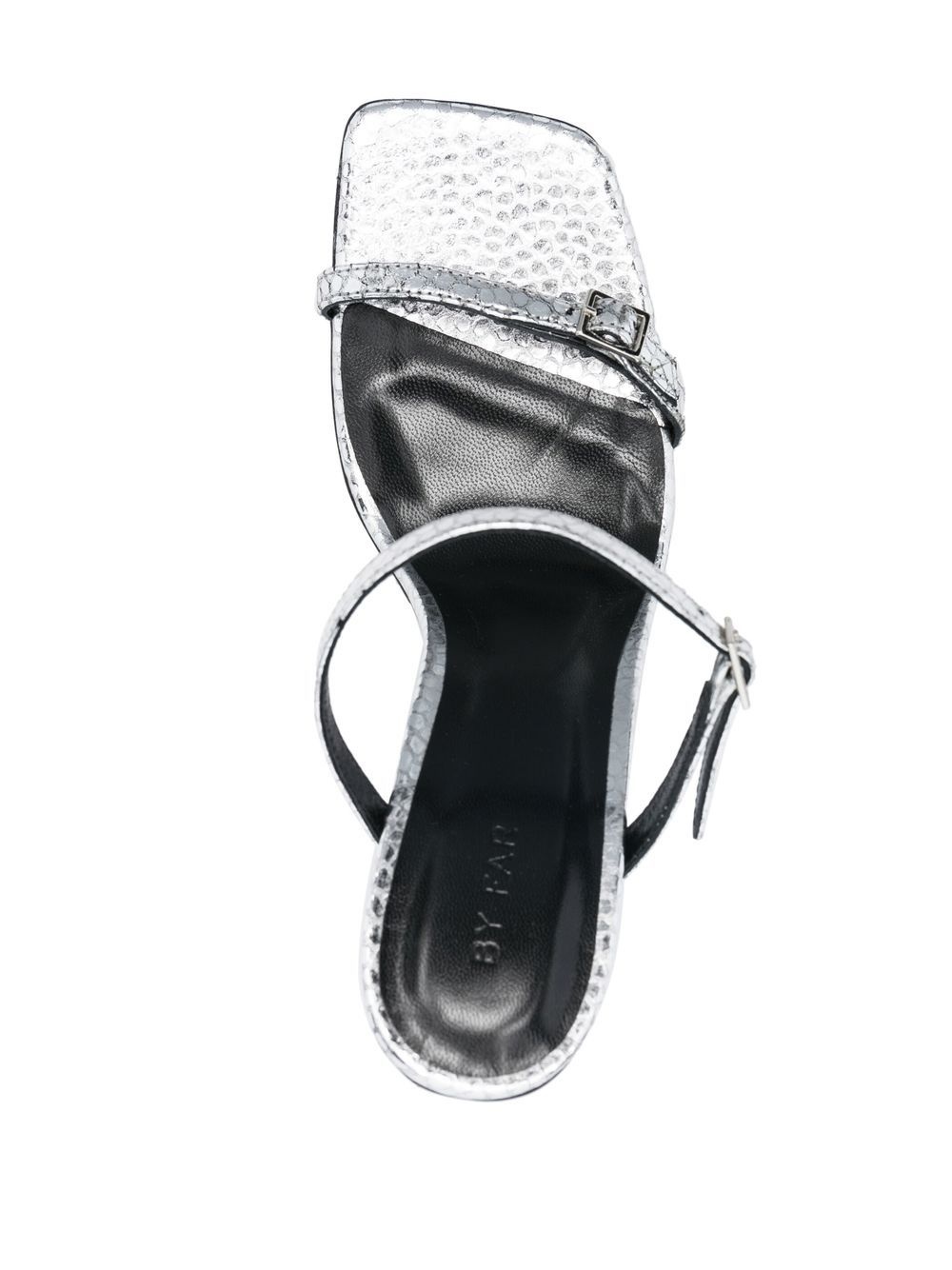 Flick 90mm metallic leather sandals - 4