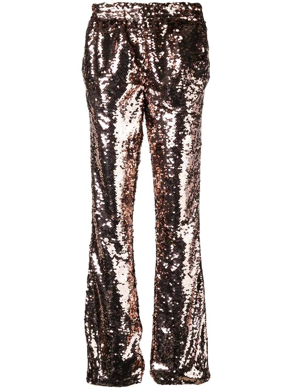 sequin flared trousers - 1