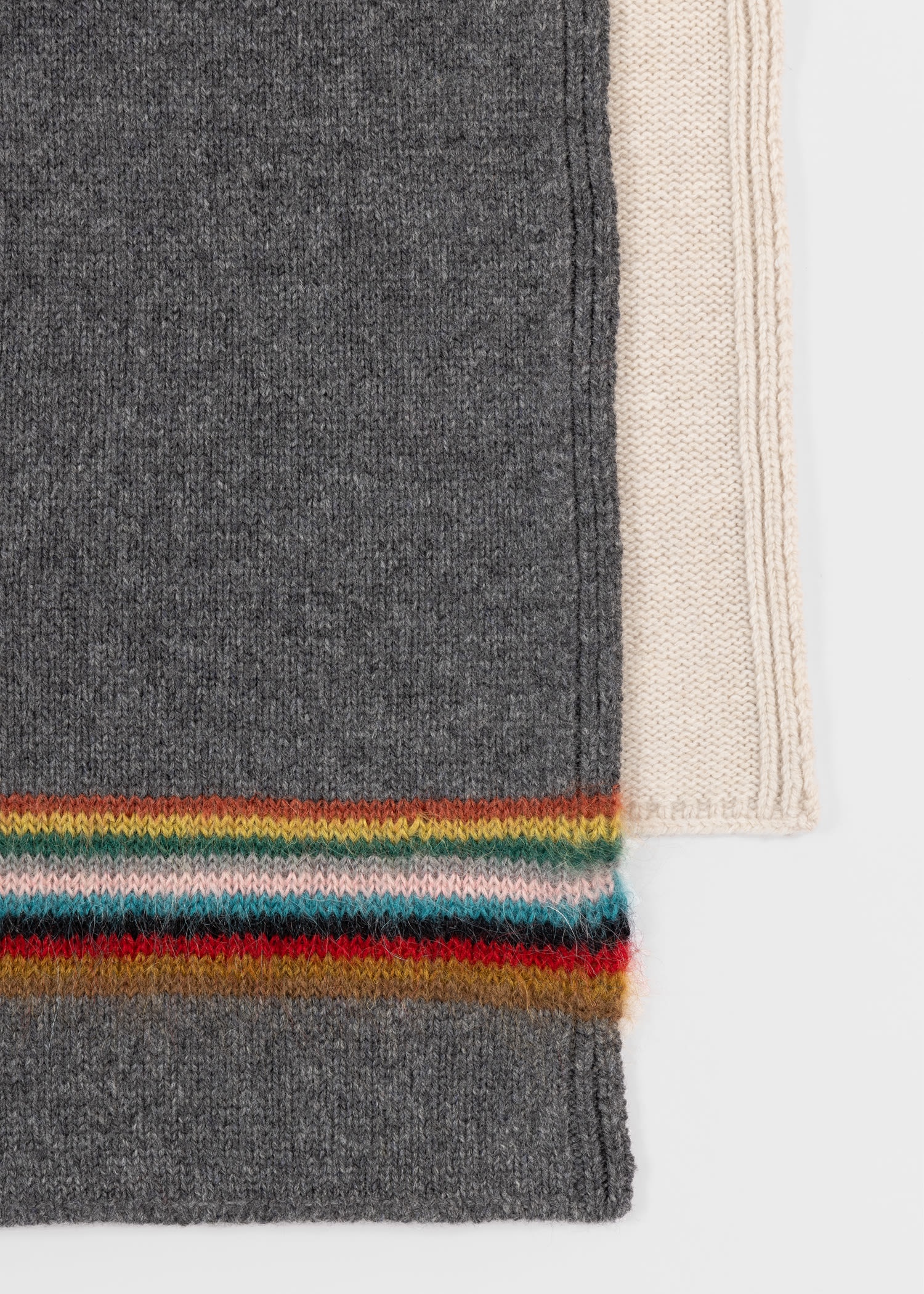 'Signature Stripe' Lambswool-Mohair Scarf - 4