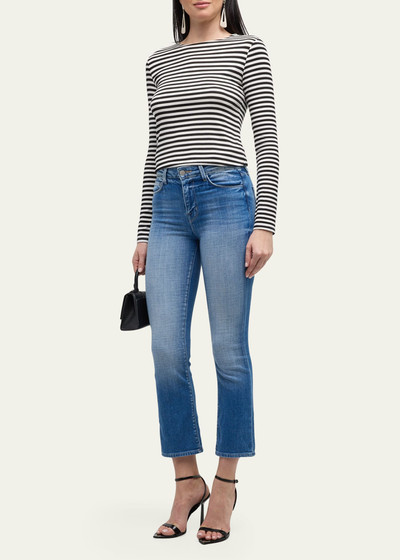 L'AGENCE Tess Long-Sleeve Stripe Tee outlook