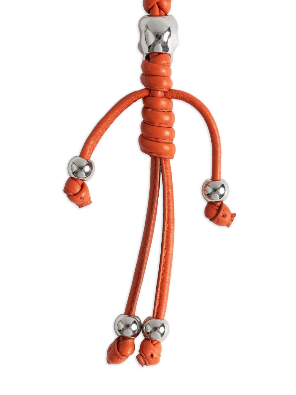 leather skull keyring - 3