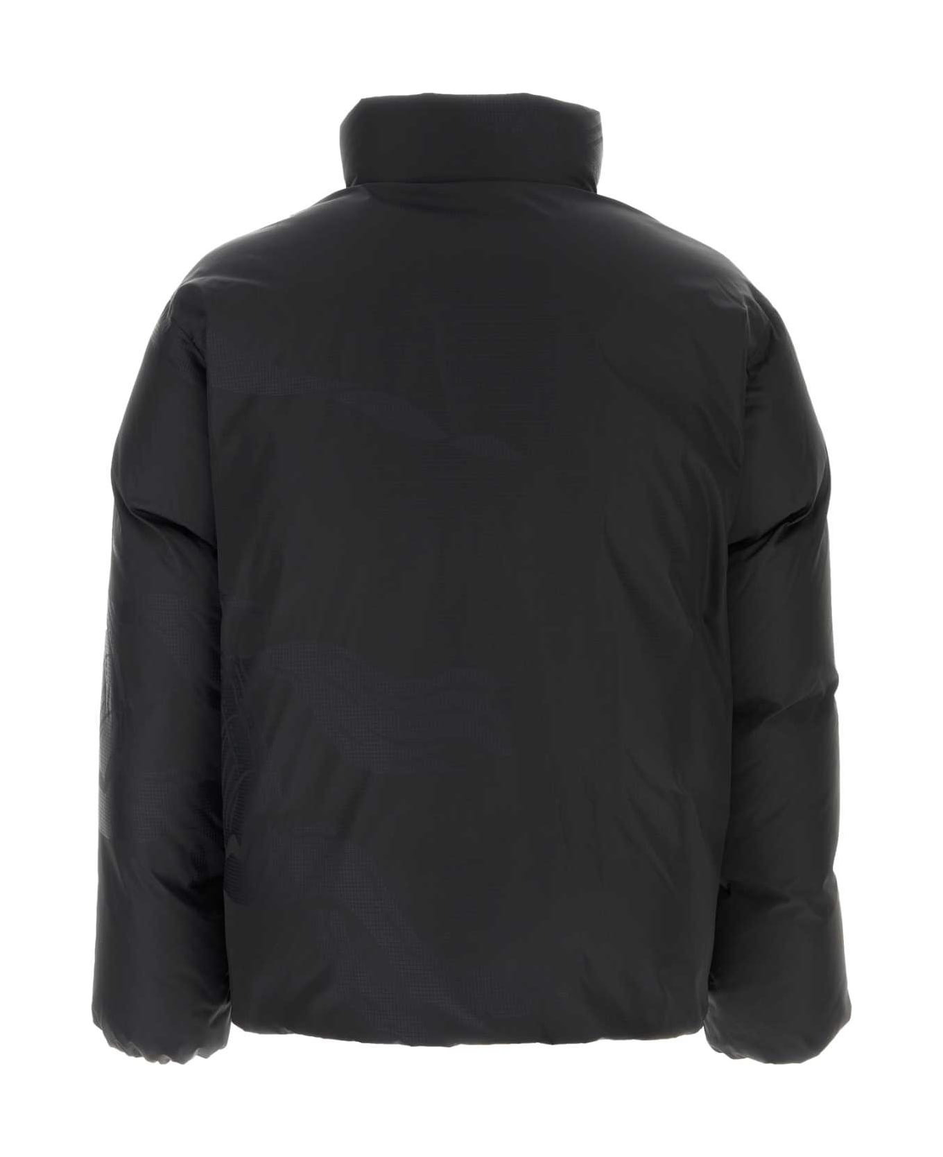 Black Nylon Down Jacket - 2