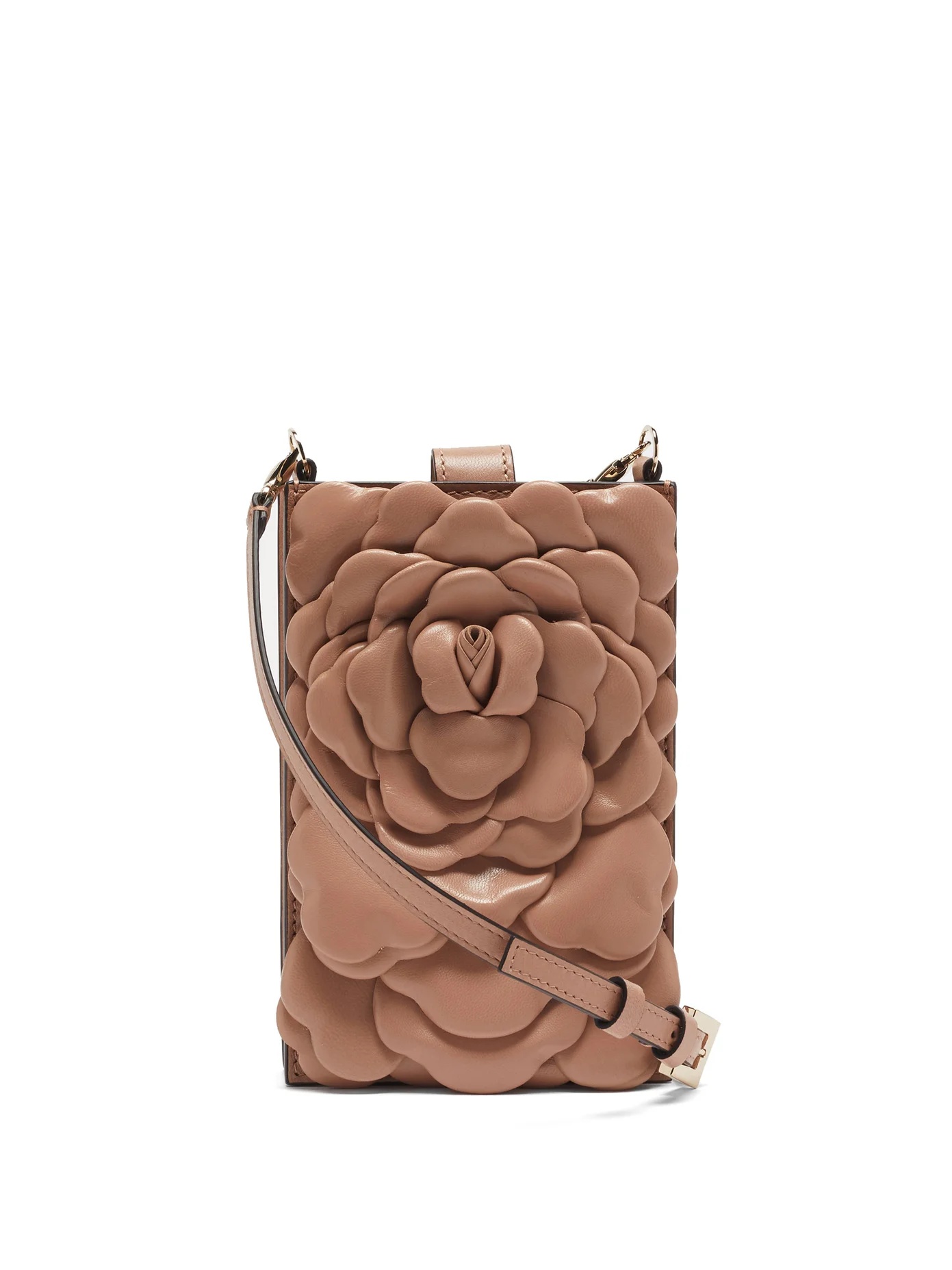 Atelier mini petal-effect leather shoulder bag - 1