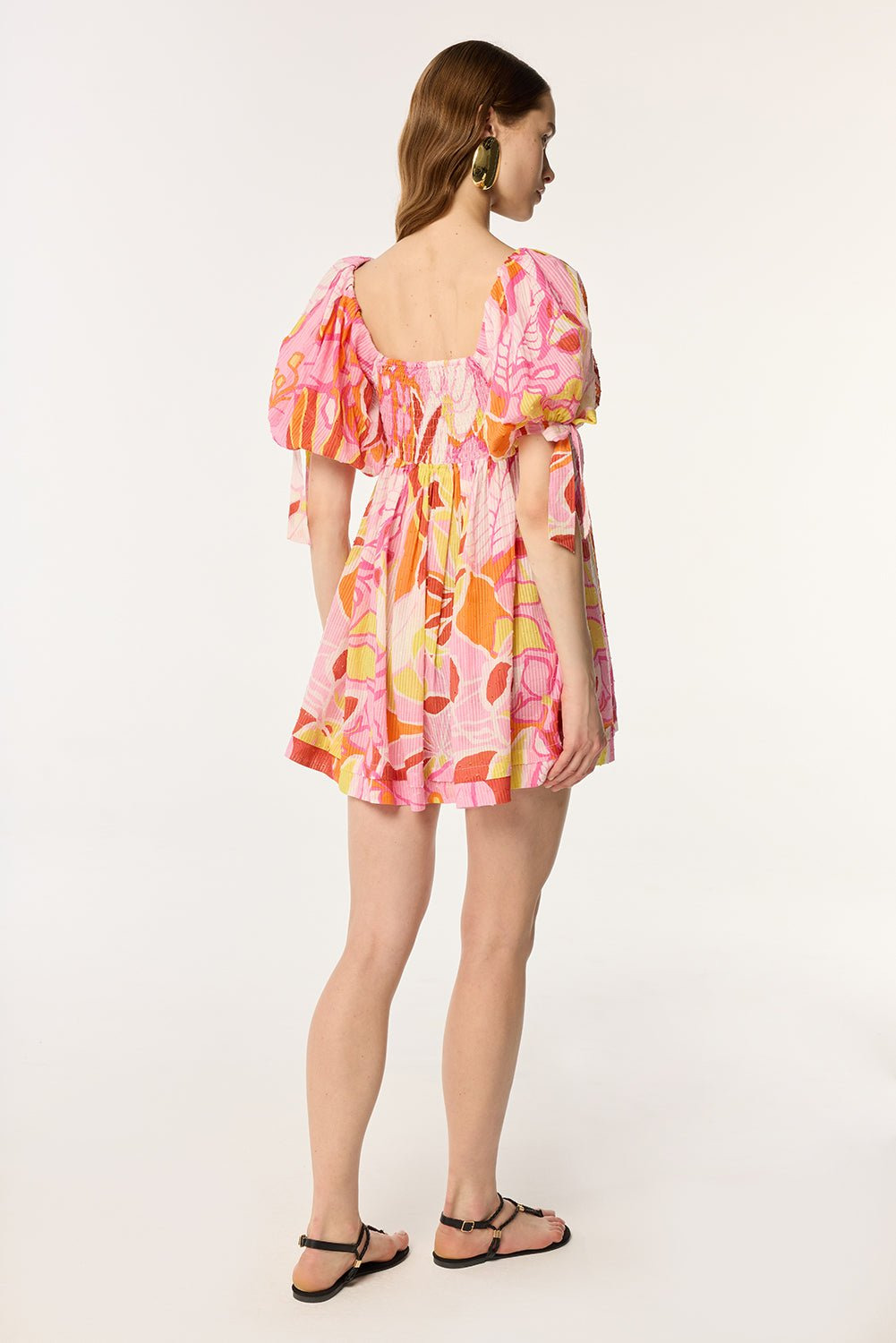 Mini Dress Catalina - Pink Macro Lilium - 4