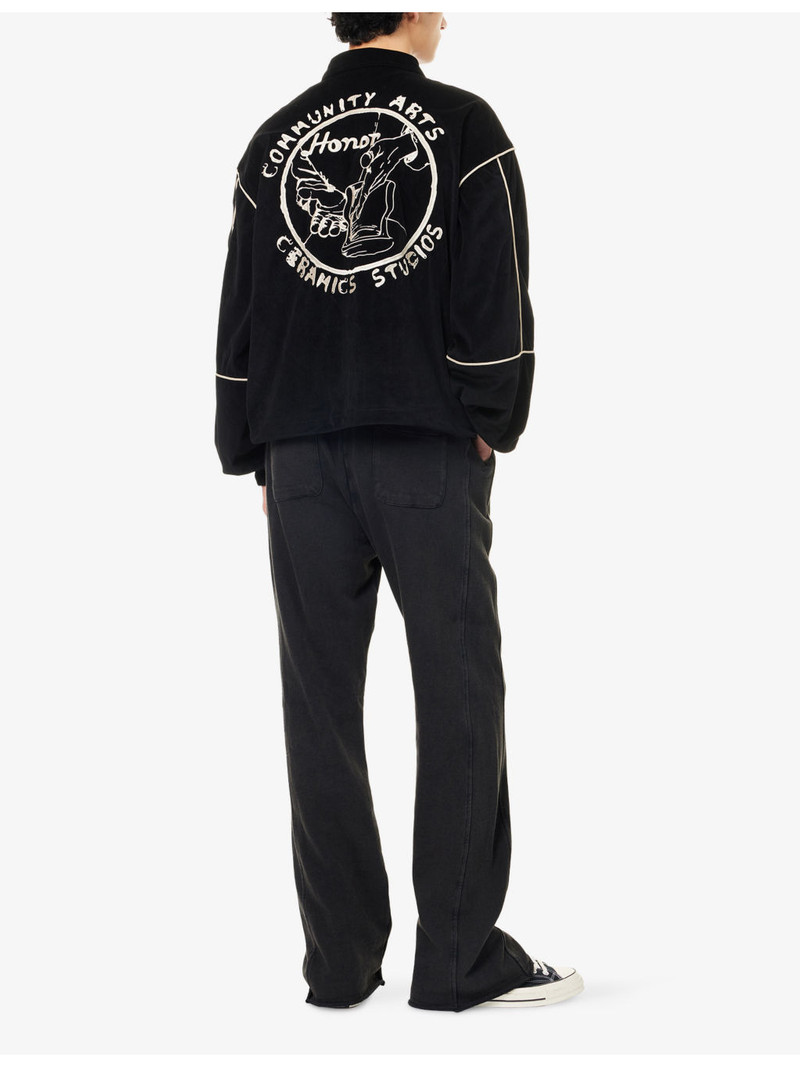 HONOR THE GIFT Piping Logo-Embroidered Woven Track Jacket outlook