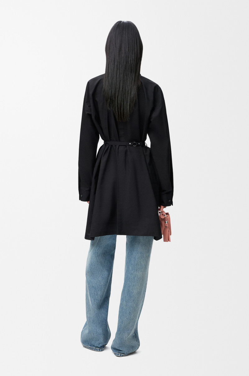 Shirt dress in silk and cotton 3