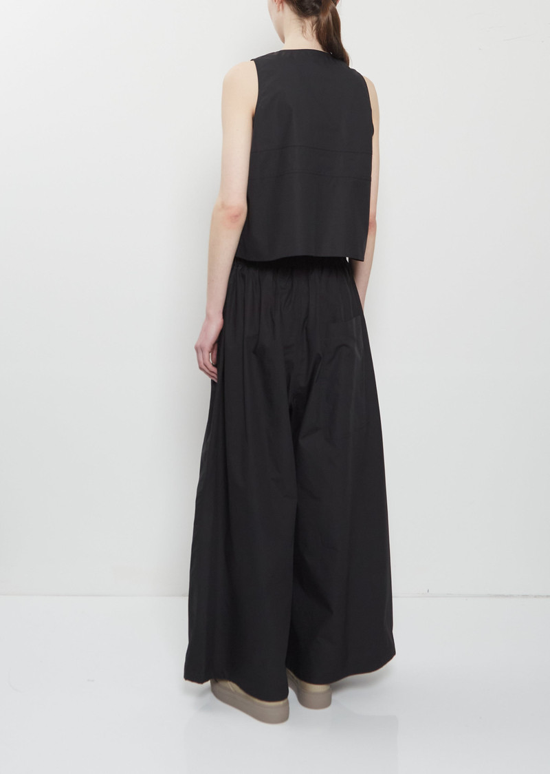 SOFIE D'HOORE Parana Cotton Wide Leg Pant — Black outlook