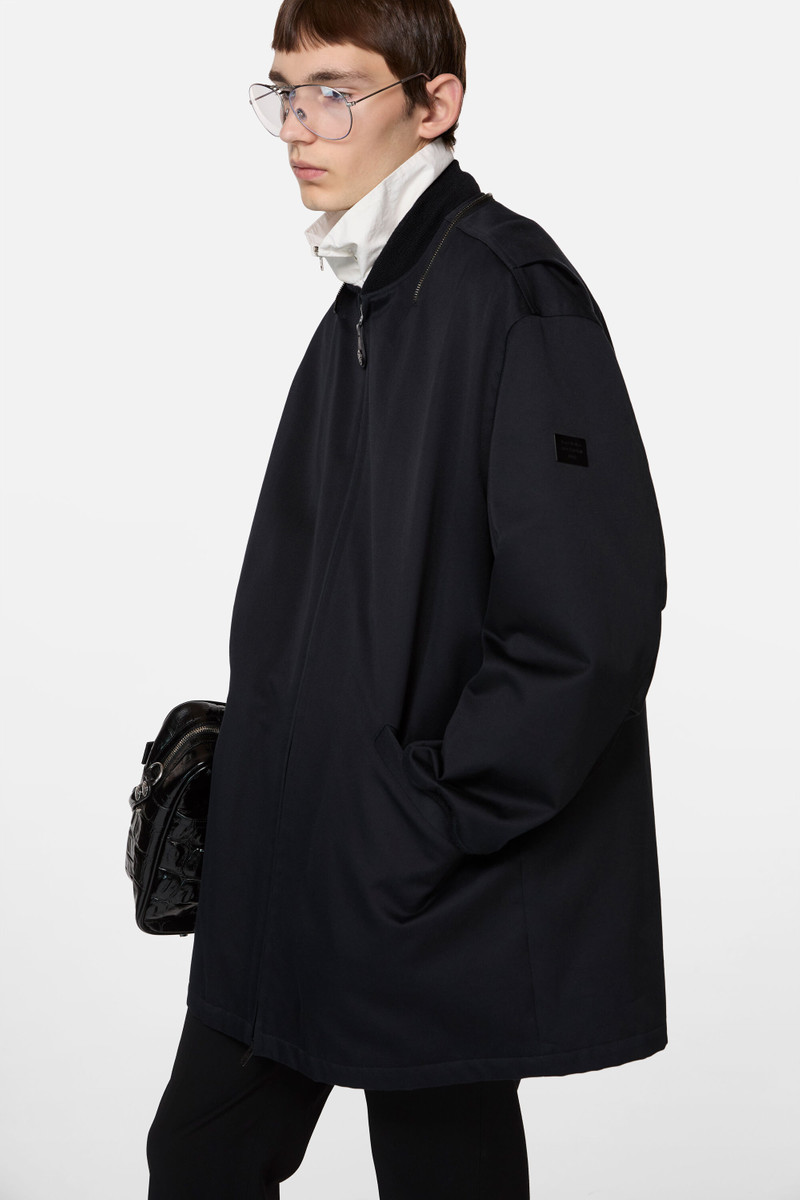 Twill jacket with hood - Black 4
