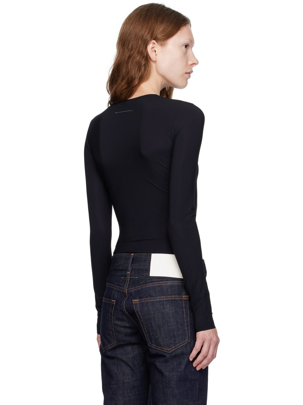 Black Printed Bodysuit - 3