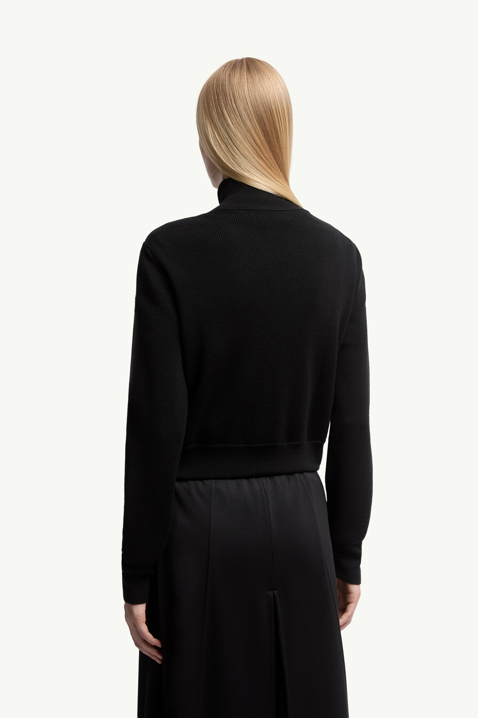 Padded Wool Zip-Up Cardigan - 5