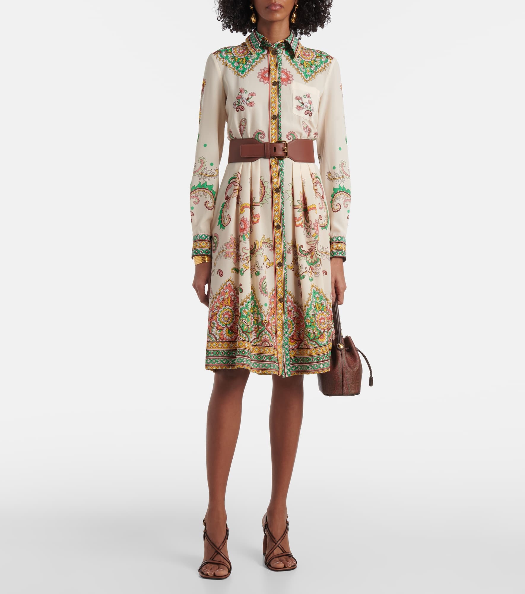 Paisley midi dress - 2