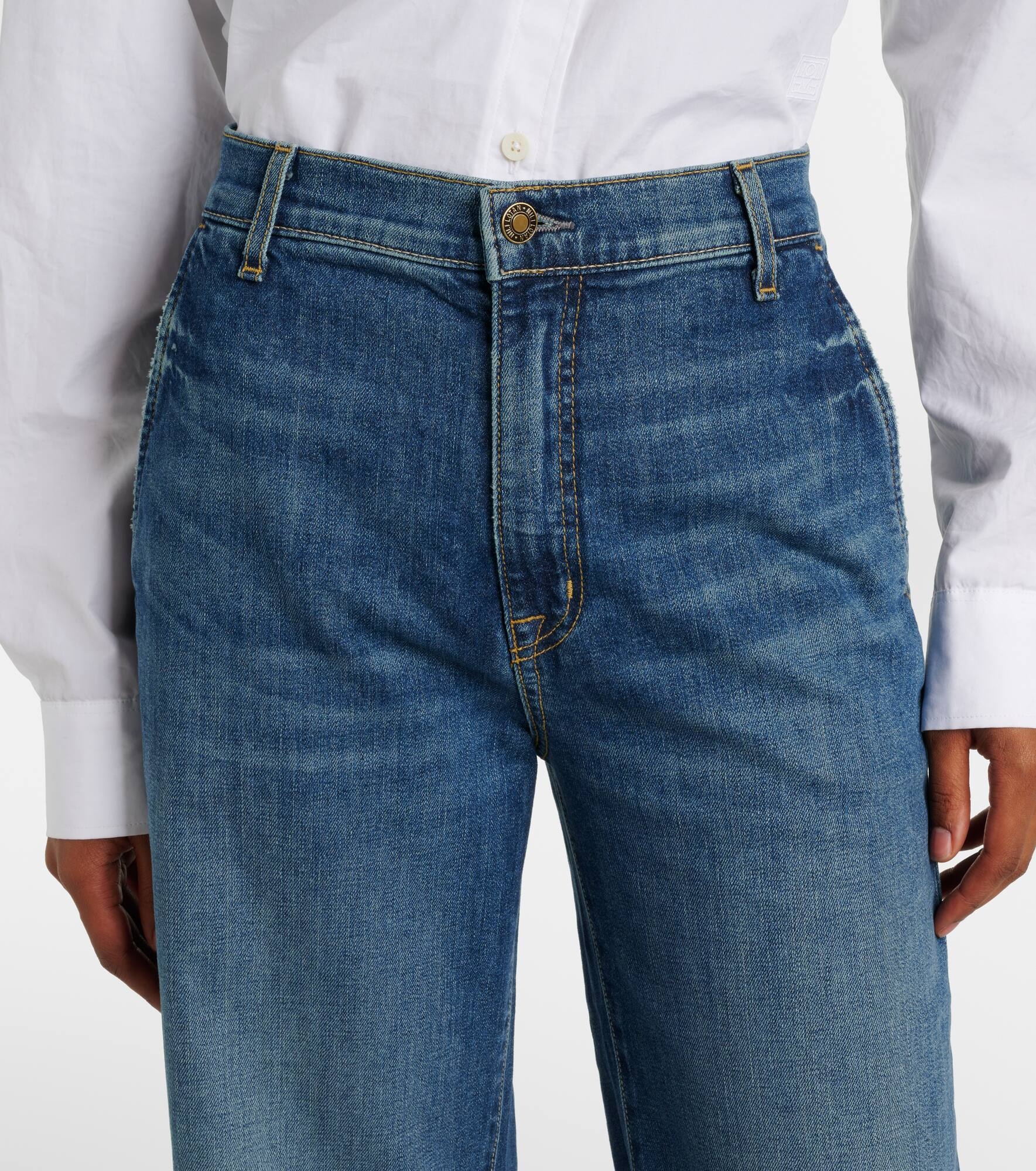 Anna mid-rise flared jeans - 4