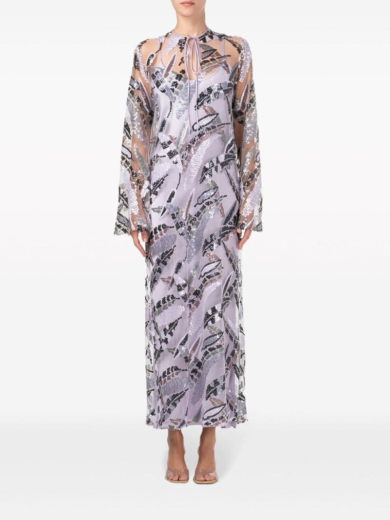 SILVIA TCHERASSI Andria sequin-embellished maxi dress outlook