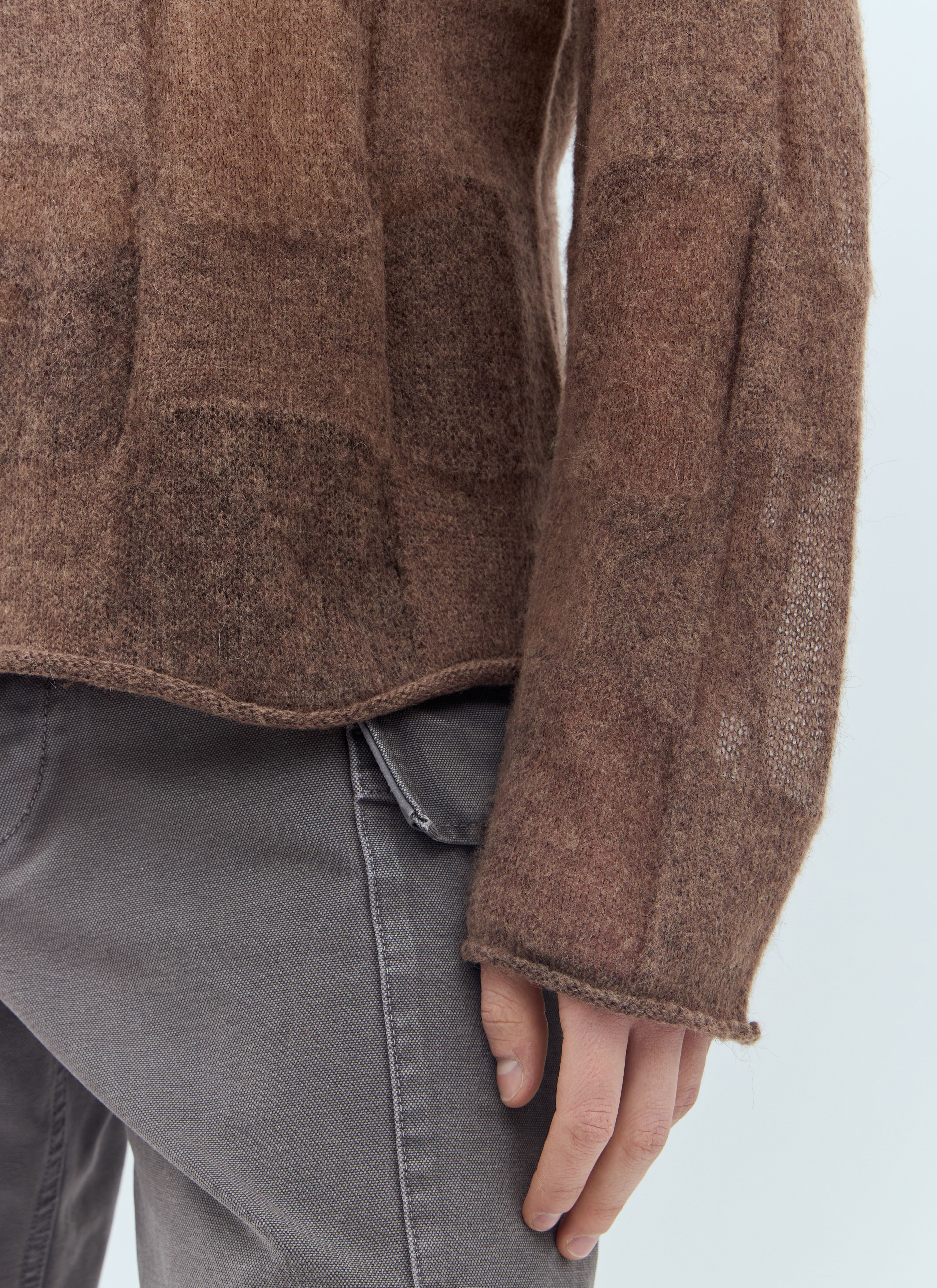 Fuzzy Threadbare Warped Sweater - 4