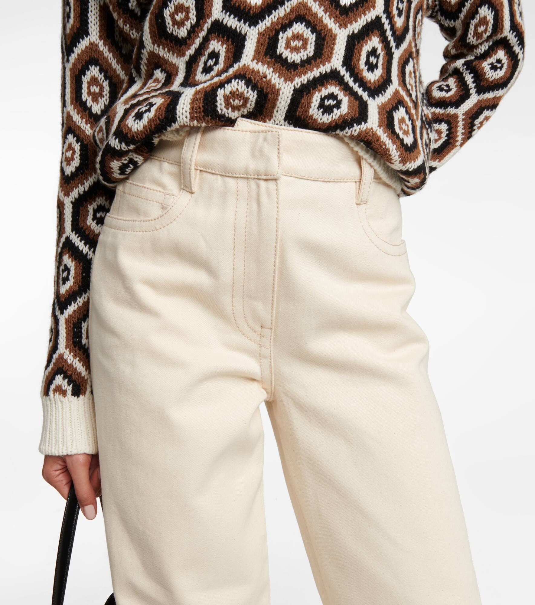 High-rise wide-leg jeans - 4