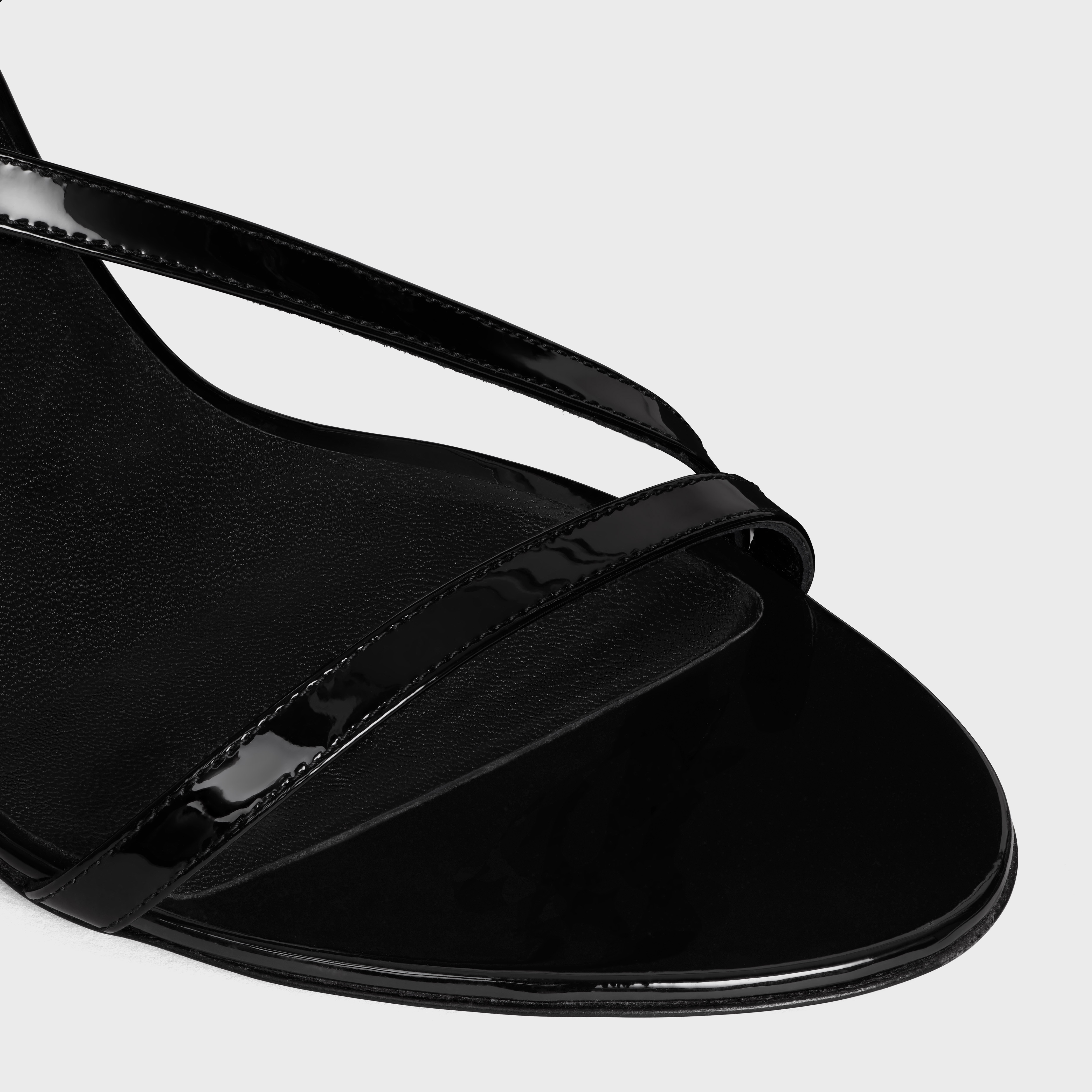 CELINE AVA TRIOMPHE STILETTO SANDAL IN PATENT CALFSKIN - 4